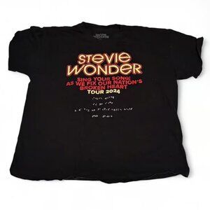 Black Stevie Wonder Tour 2024 T-Shirt